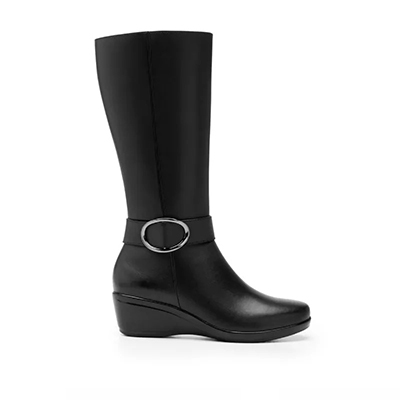 Bota Alta Flexi para Mujer con Cierre Interno Estilo 45231 Negro