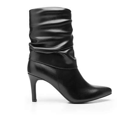 Botín Puntal Tacón Flexi para Mujer con Cierre Interno Estilo 104518 Negro