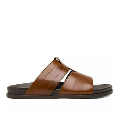 Sandalia Quirelli para Hombre con Corte Acojinado Estilo 701416 Tan