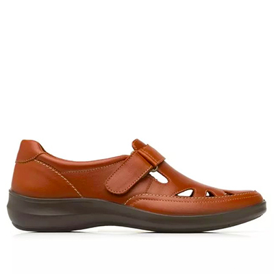 Flat Casual Flexi Con Aberturas Para Mujer - Estilo 25905 Whisky